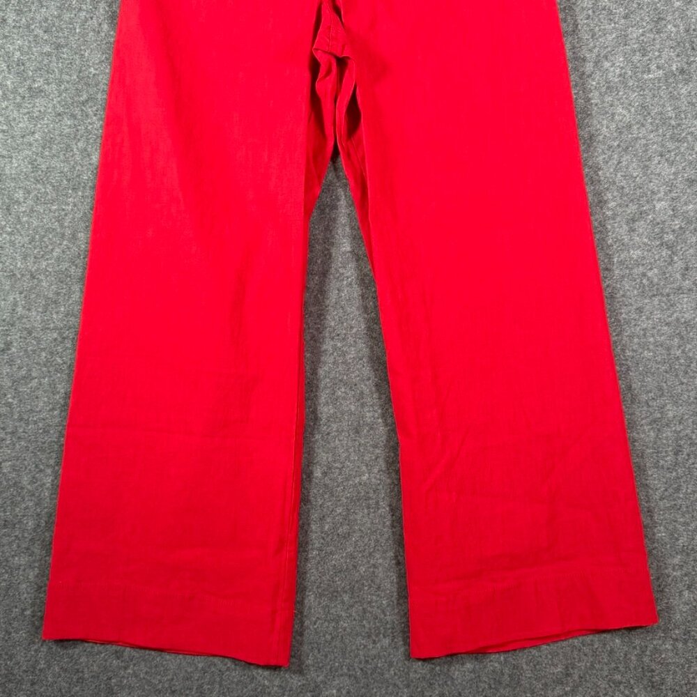 Maeve Wide Leg Pants in Vibrant Red - Picture 4 of 11